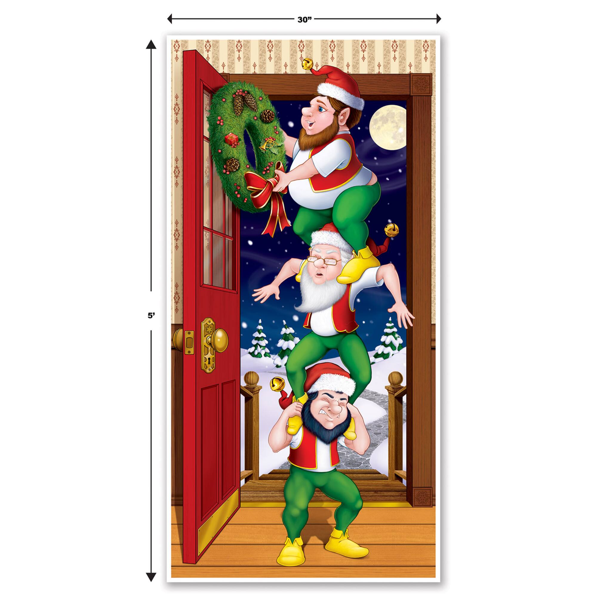 Beistle 30" x 5ft. Christmas Elves Door Cover